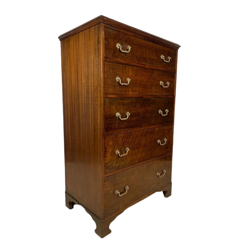 1212 - Large 19th century mahogany chest of drawers. 79 x 50 x 129cm