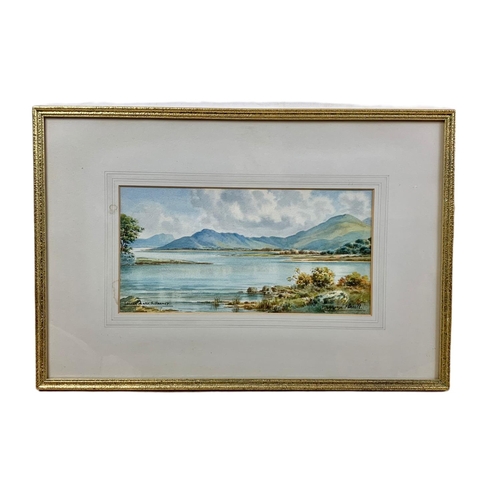 175a - Watercolour painting by George Farrell in a gilt frame. 47 x 32cm