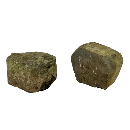 93 - 2 Causeway stones. 37 x 21cm