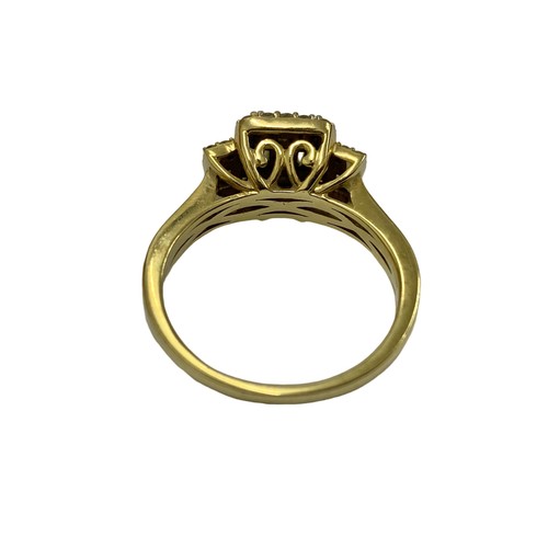 651a - 14ct gold and diamond ring