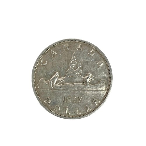 688b - Canadian silver dollar. 1957.