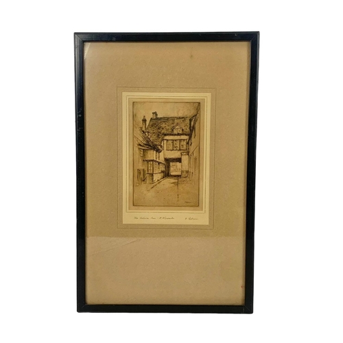 66 - An etching by Featherstone Robson “The Falcon Inn” High Wycombe. Circa 1910. Etching measures 13 x 2... 