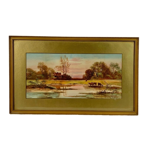 67 - Watercolour painting by Edith Margaret Harms. In a gilt frame. Circa 1910-1920. Painting measures 47... 