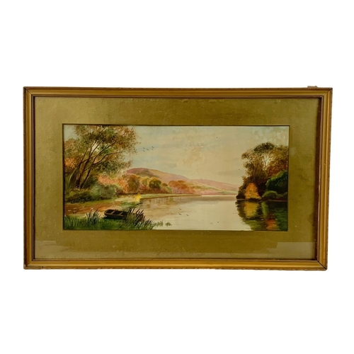 68 - Watercolour painting by Edith Margaret Harms. In a gilt frame. Circa 1910-1920. Painting measures 47... 