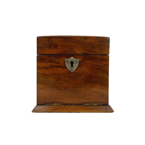 109 - Victorian rosewood jewellery box. 13 x 14 x 13cm