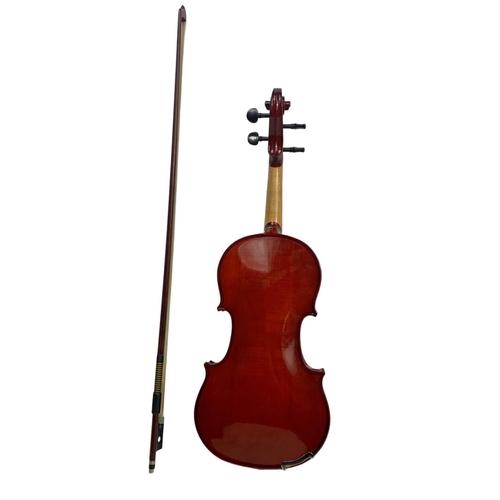 46 - Primavera violin in case. Case measures 74cm