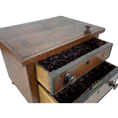 52 - Victorian apprentice chest. 36 x 26.5 x 29cm