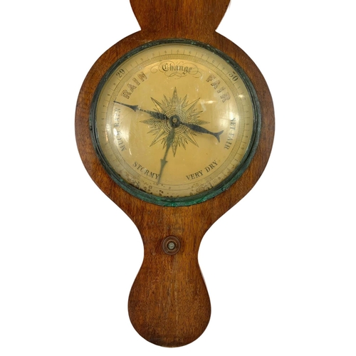 9 - Late Georgian barometer. 95cm