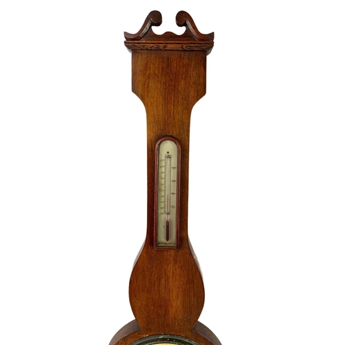 9 - Late Georgian barometer. 95cm