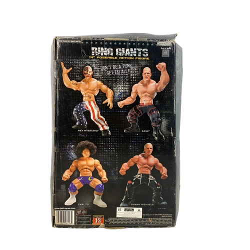 536 - Ring Giants 14inch posable action figure “Rey Mysterio” in box.