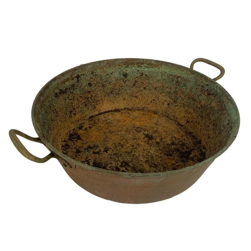 154 - Vintage copper jelly pan. 44 x 36.5cm