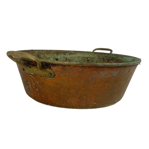 154 - Vintage copper jelly pan. 44 x 36.5cm