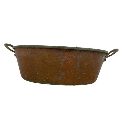 154 - Vintage copper jelly pan. 44 x 36.5cm