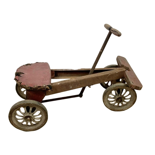 192 - Childs peddle car. Circa 1930/40. 68cm