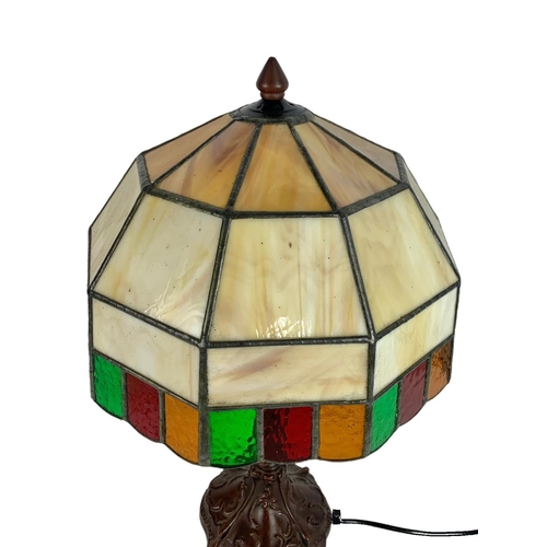 198 - Tiffany style lamp. 51cm