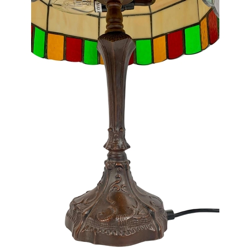 198 - Tiffany style lamp. 51cm