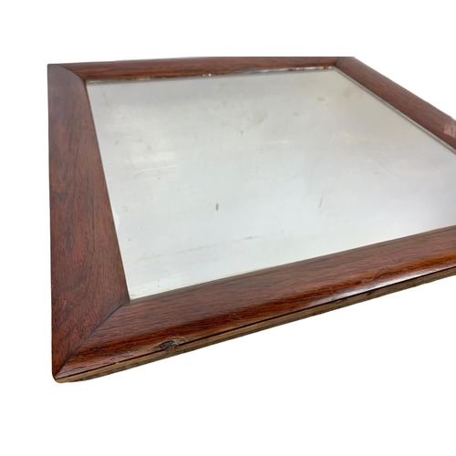 210 - Victorian rosewood framed mirror. Circa 1870. 61 x 58cm