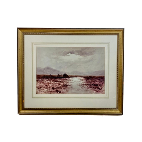 376 - Vintage Percy French print in a gilt frame. 63 x 52cm