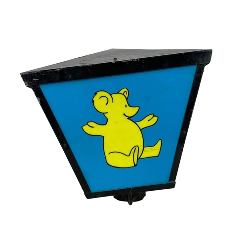 374 - Large advertising lantern. 48.5 x 54cm