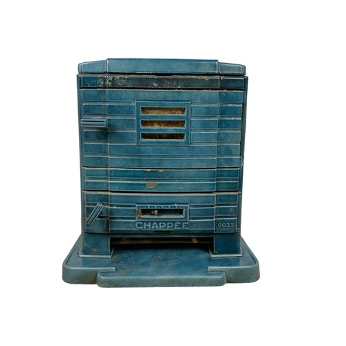 84a - Early 20th century French enamelled cast iron stove. 56 x 41 x 61cm.