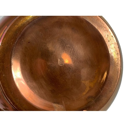 381f - Arts & Crafts copper jardiniere by Carl Deffner. Circa 1900. 25.5 x 19cm