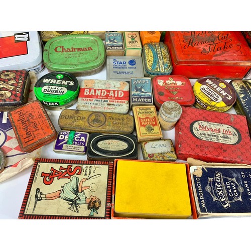 190f - Quantity of vintage tins etc.