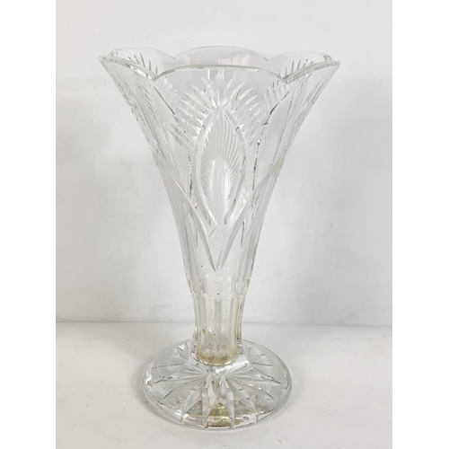 539 - Waterford Crystal vase. 25.5cm