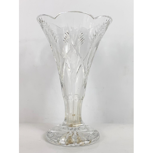 539 - Waterford Crystal vase. 25.5cm