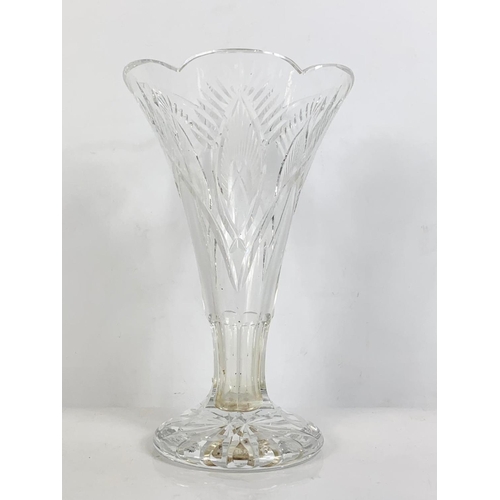 539 - Waterford Crystal vase. 25.5cm