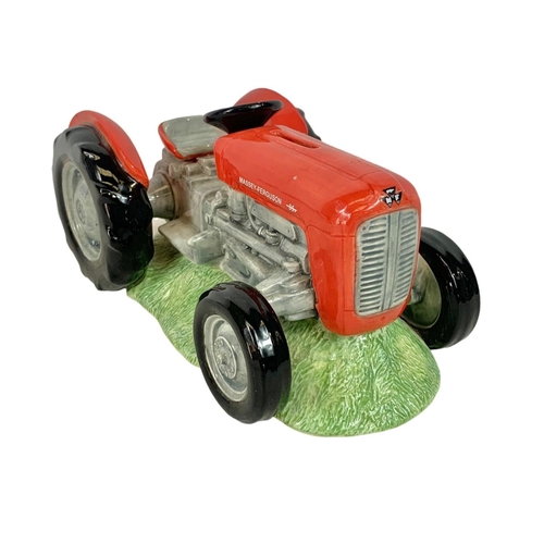 547 - Large Border Fine Arts pottery tractor. The Massey Collection. 24cm