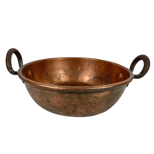 11 - Victorian copper jelly pan. 44 x 34.5 x 16.5cm