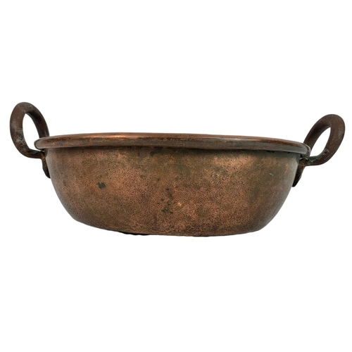 11 - Victorian copper jelly pan. 44 x 34.5 x 16.5cm