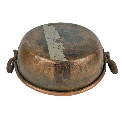 11 - Victorian copper jelly pan. 44 x 34.5 x 16.5cm