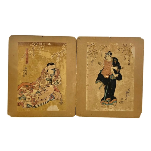 135 - 4 early 20th century Japanese pen and ink drawings. Circa 1900-1910. 25 x 30.5cm