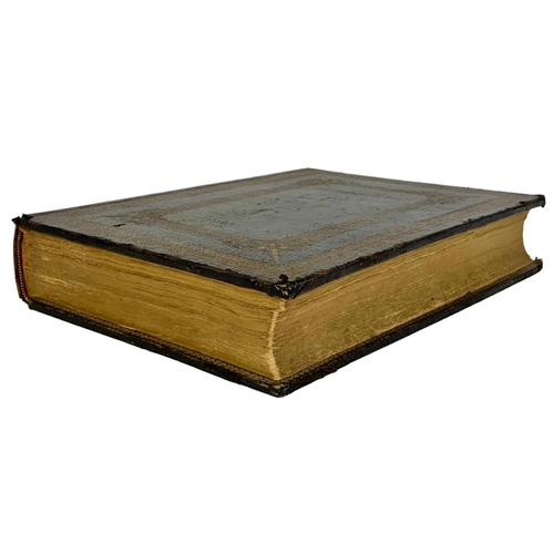 144 - Large 19th century Holy Bible. 28 x 38cm