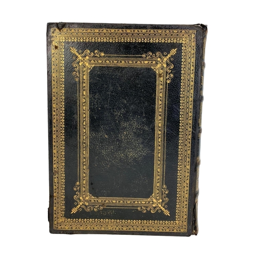 144 - Large 19th century Holy Bible. 28 x 38cm