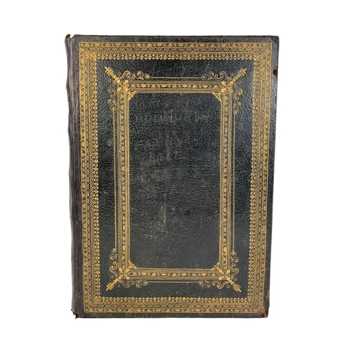 144 - Large 19th century Holy Bible. 28 x 38cm