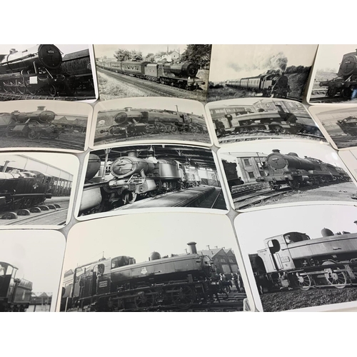 187 - Collection of train postcards and photos