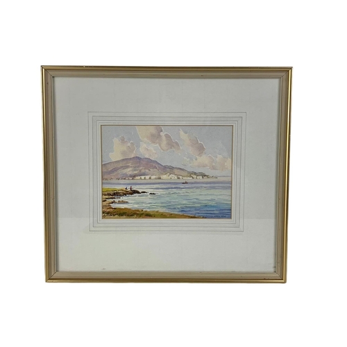 203 - A watercolour painting by Aylmer E. Armstrong. Horn Head. Painting measures 19 x 14cm. Frame measure... 