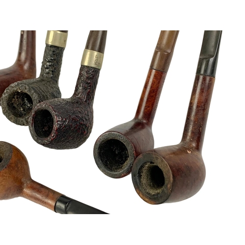 210 - 6 vintage smokers pipes