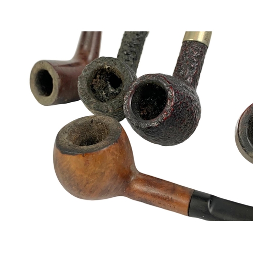 210 - 6 vintage smokers pipes