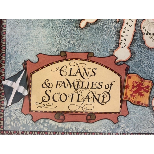 213 - A print of the Clans & Families of Scotland. 51 x 66cm