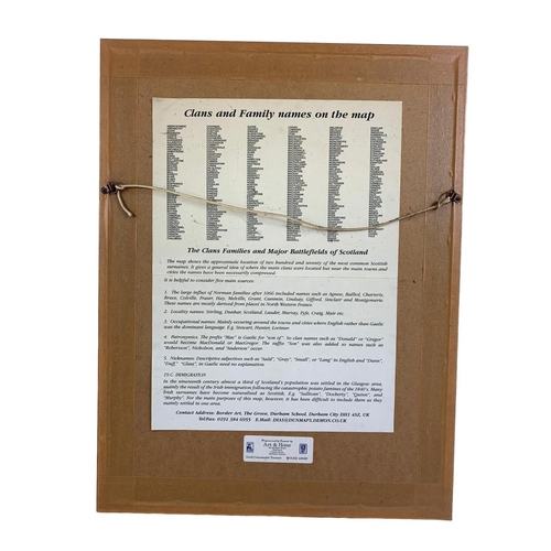 213 - A print of the Clans & Families of Scotland. 51 x 66cm