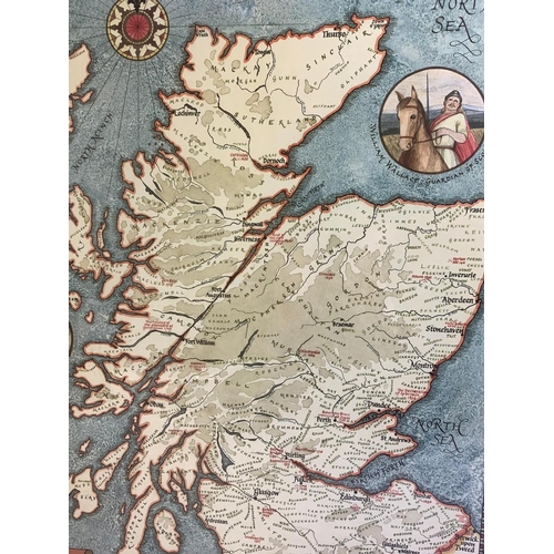 213 - A print of the Clans & Families of Scotland. 51 x 66cm