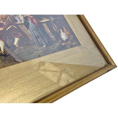 215 - 6 Edwardian and vintage gilt framed prints. 49cm