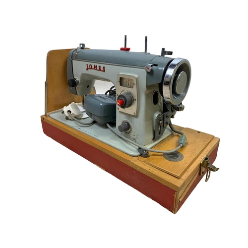 224 - Vintage Jones sewing machine. 49 x 22.5 x 33cm