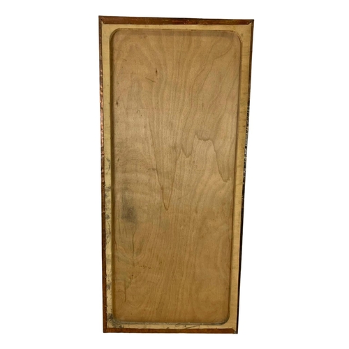 229 - A large vintage copper wall plaque. 76 x 160cm.