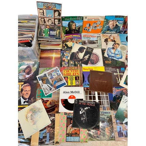 268 - A large quantity of LP vinyl records.