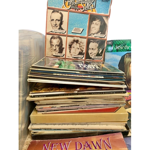 268 - A large quantity of LP vinyl records.