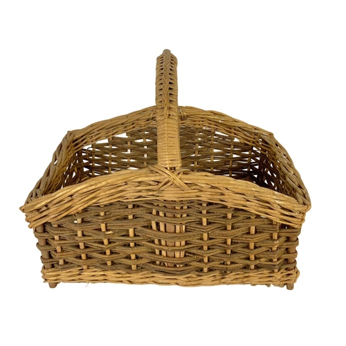 273 - 2 wicker baskets. 42cm.